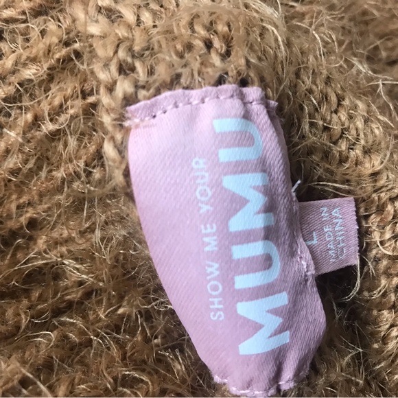 Show Me Your MUMU Fauna Cozy Tan Sleeveless Sweater Dress - Picture 7 of 9